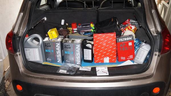 Обслуживание вариатора на кроссовере Nissan Qashqai