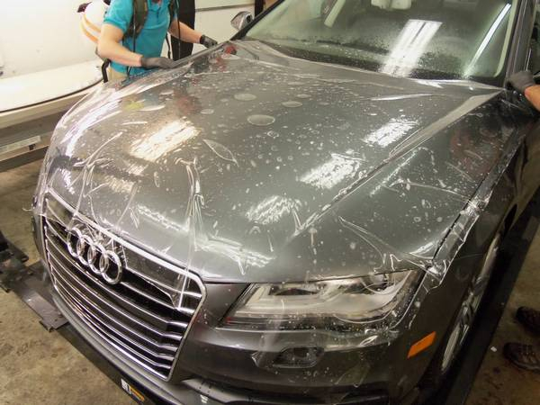 Бронирование автомобиля защитной пленкой Защита от сколов ЛКП