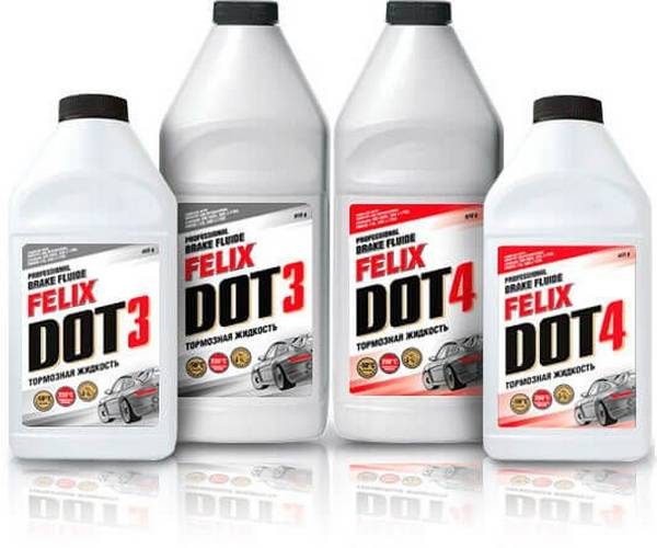 Чем отличается тормозная жидкость ДОТ 4 и ДОТ 3