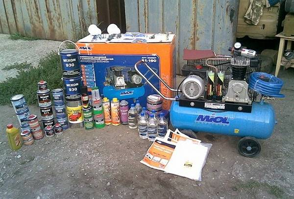 Оборудование для покраски авто: выбираем пульверизатор, компрессор