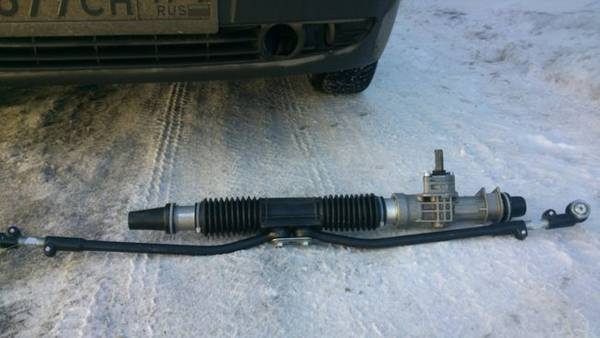 Как подтянуть рулевую рейку на Приоре