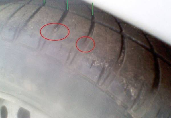 Основные причины неравномерного износа протектора шин Основные причины неравномерного износа протектора шин