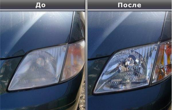 Полировка стекол фар автомобиля своими руками