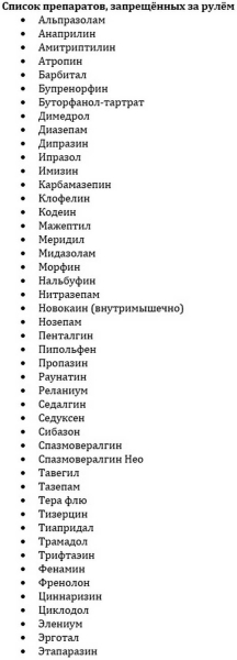 Пилюля безопасности: какие препараты запрещены за рулём? Пилюля безопасности: какие препараты запрещены за рулём?
