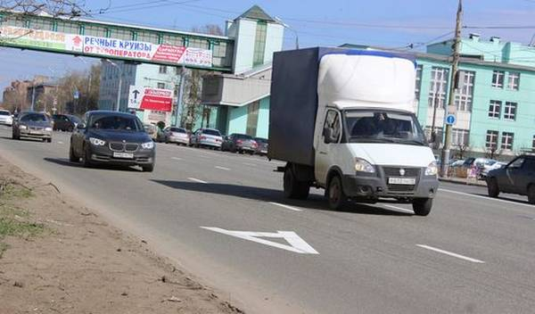Ширина полосы движения  значения, определенные ГОСТом