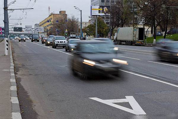 Ширина полосы движения  значения, определенные ГОСТом