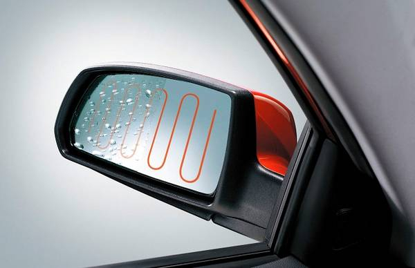 Установка обогрева боковых зеркал