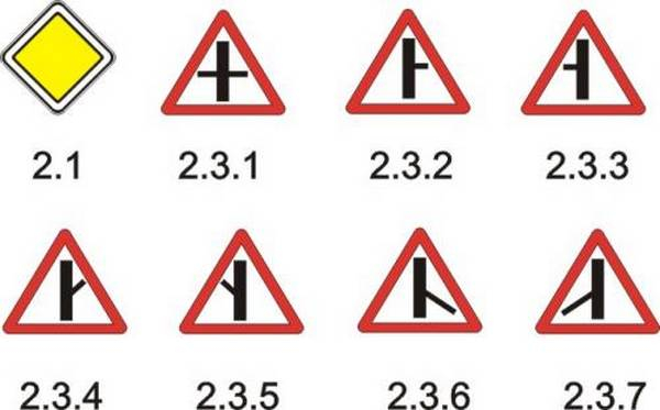 Главная дорога ПДД, обозначение и зона действия Главная дорога ПДД, обозначение и зона действия